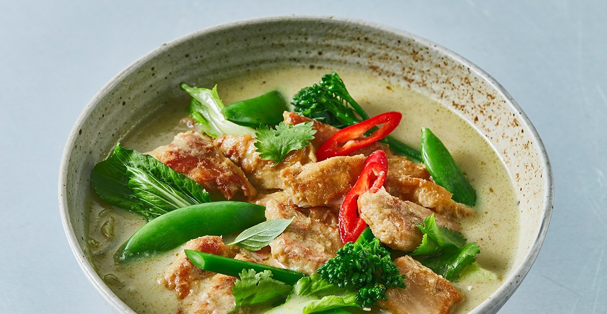 Curry vert thaï végétarien - Recette