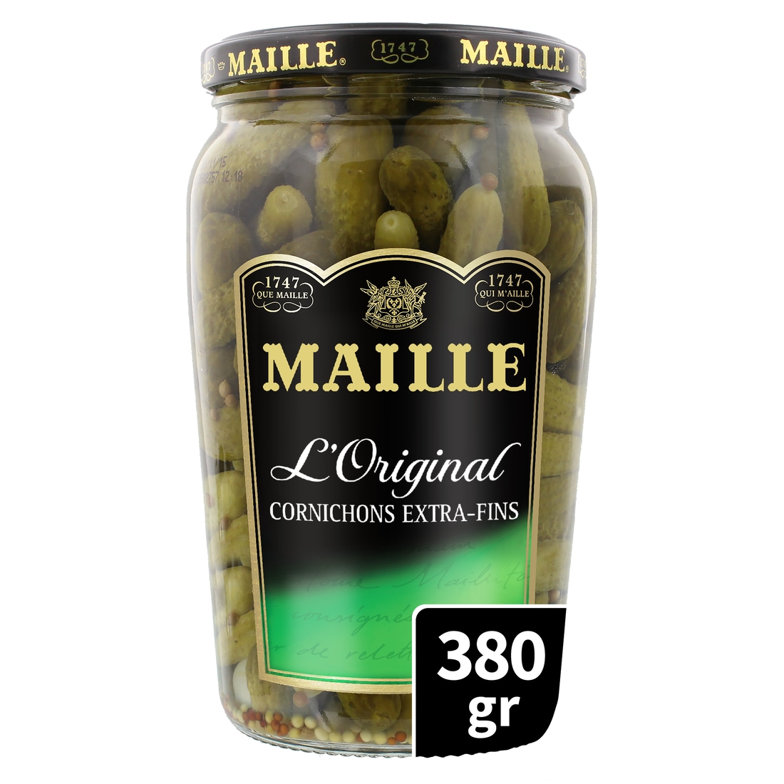 Maille L'Original Cornichons Extra-Fins 380g - 