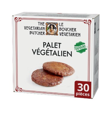 Le Boucher Végétarien - Palet végétalien 2,4kg - 30 palets 80g - L'alternative végétalienne pour cuisiner une grande diversité de plats !