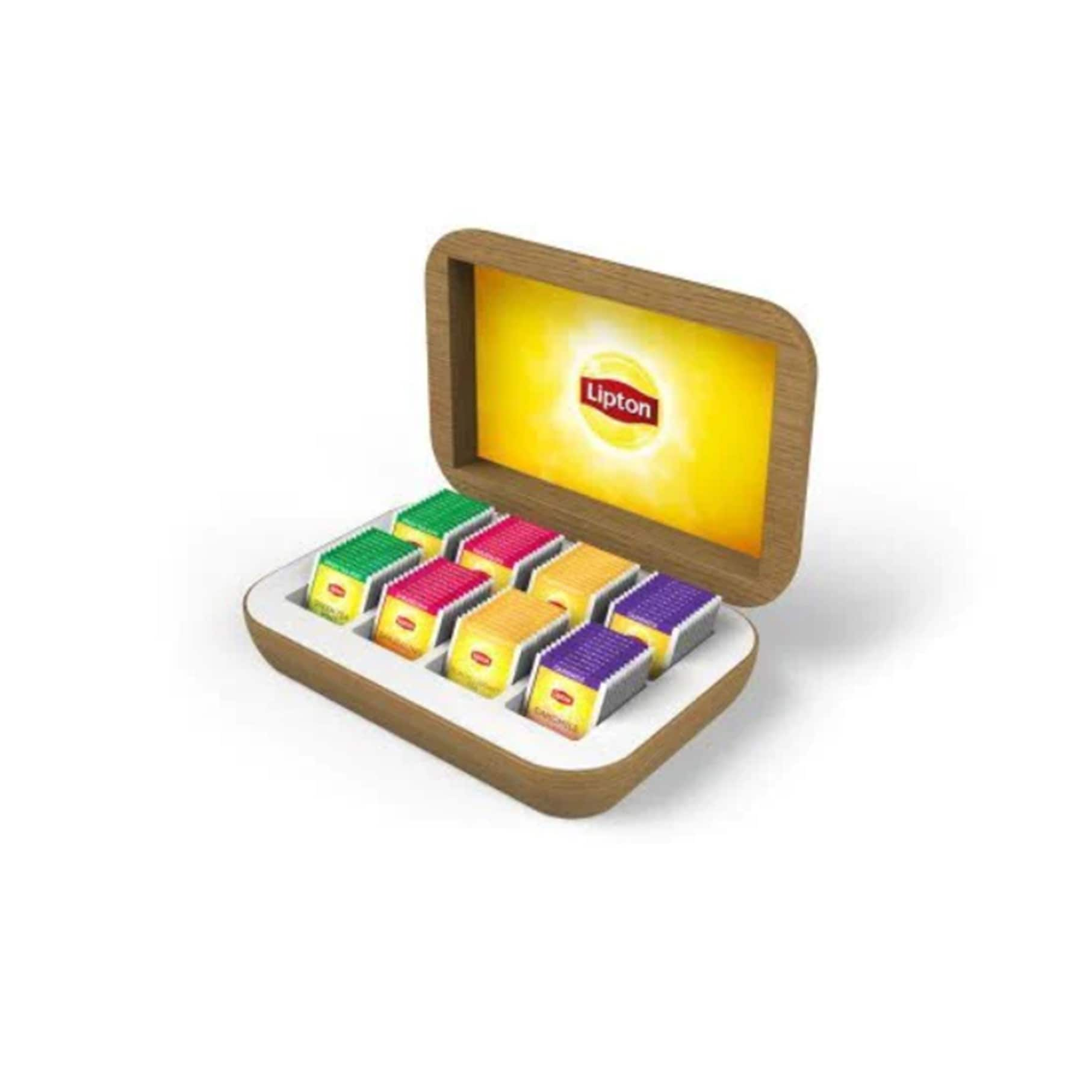 Coffret thés Lipton Exclusive Selection vide - 8 casiers - 